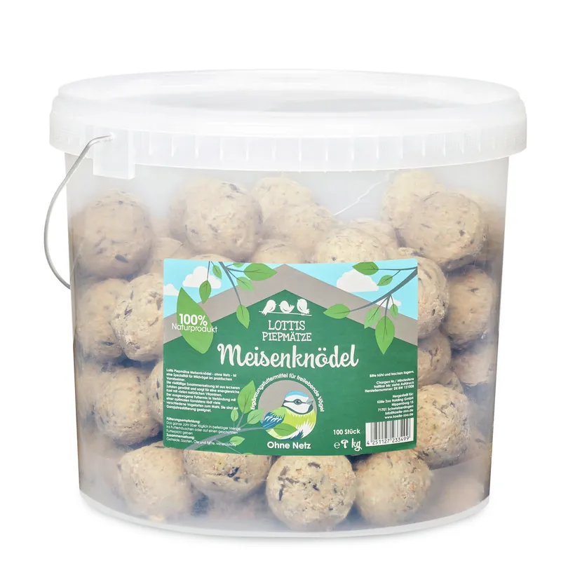Mega-Angebot LOTTIS PIEPMÄTZE Meisenknödel ohne Netz Eimer 100 Stück